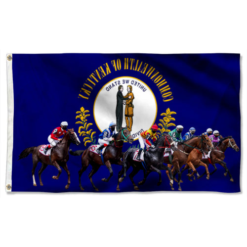 Fyon Kentucky Derby Horse Racing Flag 41769  Indoor and outdoor banner