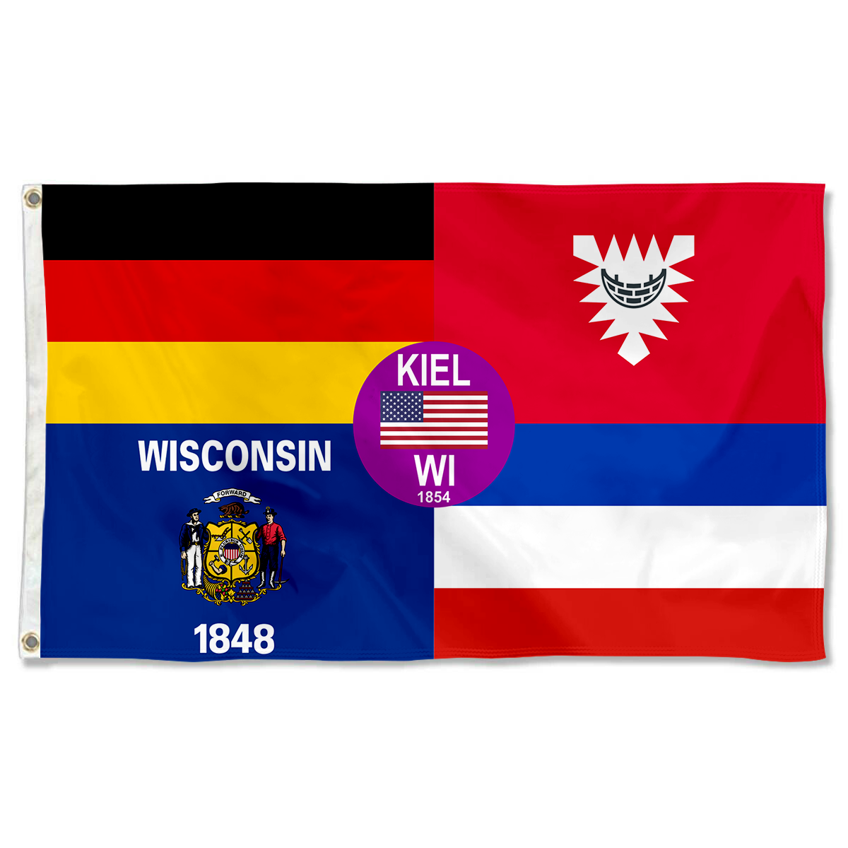 Fyon Kiel, Wisconsin flag Banner