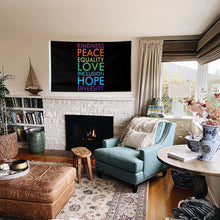 Fyon Kindness Peace Love Hope List Flag  Indoor and Outdoor Banner