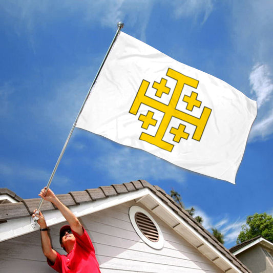 Fyon Kingdom of Jerusalem Flag Indoor and outdoor banner
