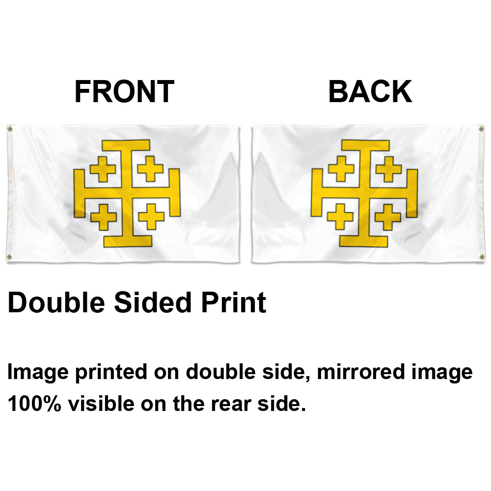 Fyon Kingdom of Jerusalem Flag Indoor and outdoor banner