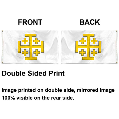 Fyon Kingdom of Jerusalem Flag Indoor and outdoor banner