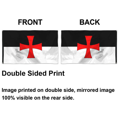 Fyon Knight Templar Flag Indoor and Outdoor Banner