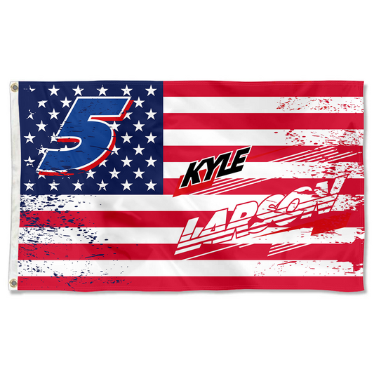 Fyon Kyle Larson #5 Flag Banner