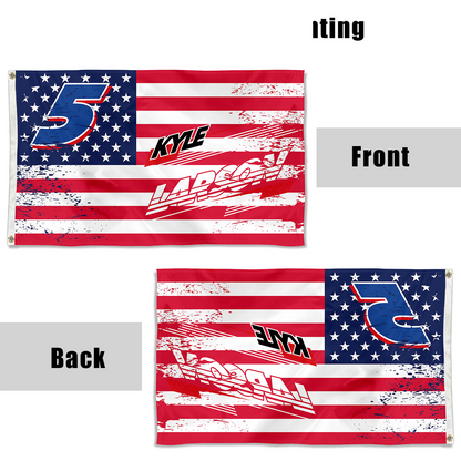 Fyon Kyle Larson #5 Flag Banner