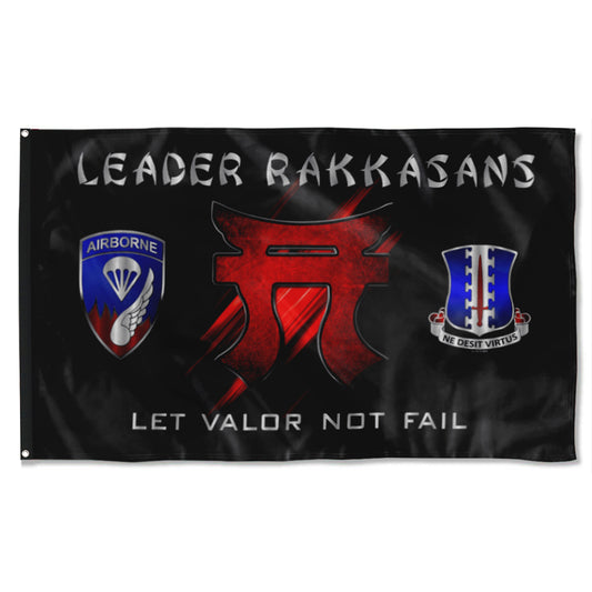 Fyon Leader Rakkasans Flag Indoor and outdoor banner