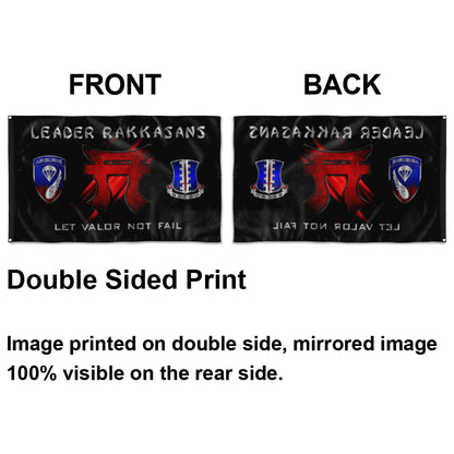 Fyon Leader Rakkasans Flag Indoor and outdoor banner
