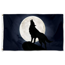 Fyon Lone Wolf Black Flag Indoor and outdoor banner