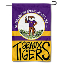 Fyon LSU House and Garden Flag Banner