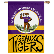 Fyon LSU House and Garden Flag Banner