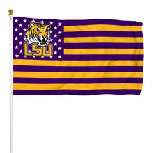 Fyon LSU Tigers Stars and Stripes Flag Banner