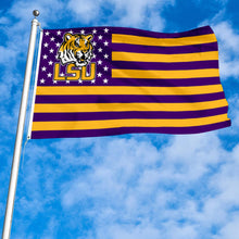 Fyon LSU Tigers Stars and Stripes Flag Banner