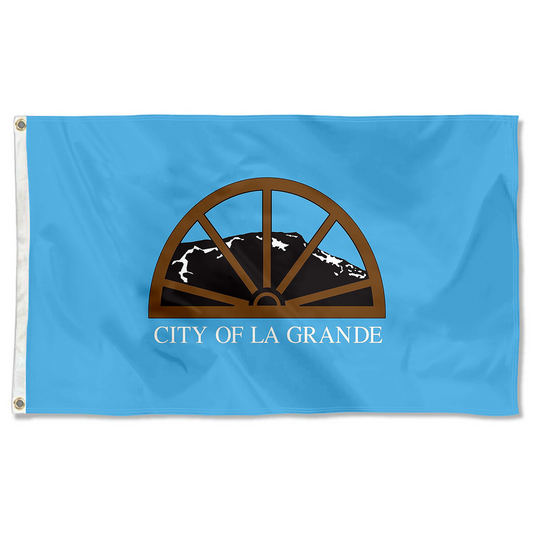 Fyon La Grande, Oregon flag banner