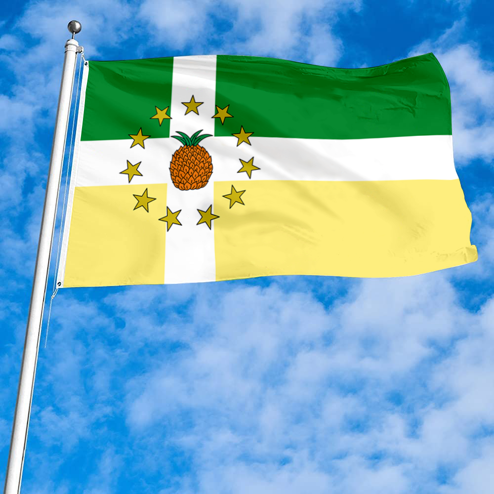 Fyon Lajas, Puerto Rico flag banner