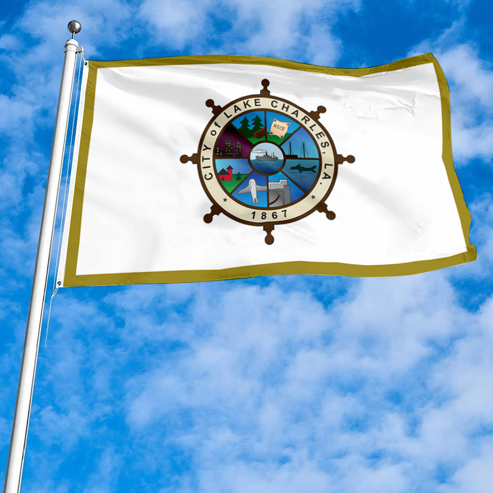 Fyon Lake Charles, Louisiana flag Banner