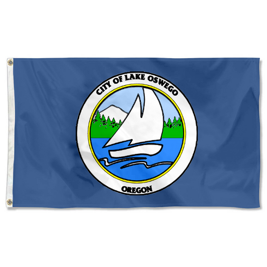 Fyon Lake Oswego, Oregon flag  Banner
