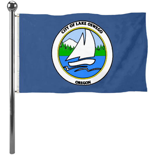 Fyon Lake Oswego, Oregon flag  Banner
