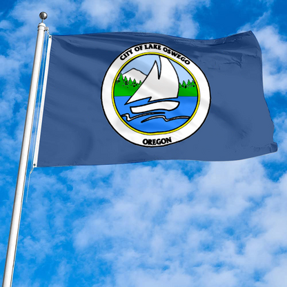Fyon Lake Oswego, Oregon flag  Banner