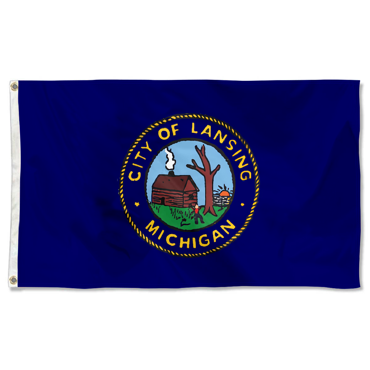 Fyon Lansing, Michigan flag(1969–1994) Banner