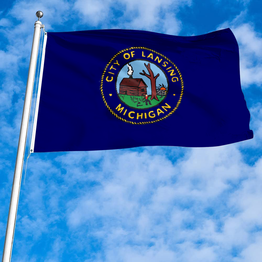 Fyon Lansing, Michigan flag(1969–1994) Banner