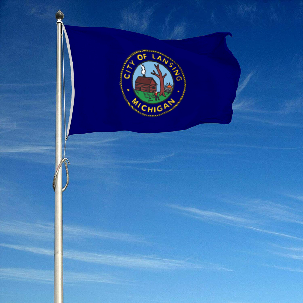 Fyon Lansing, Michigan flag(1969–1994) Banner