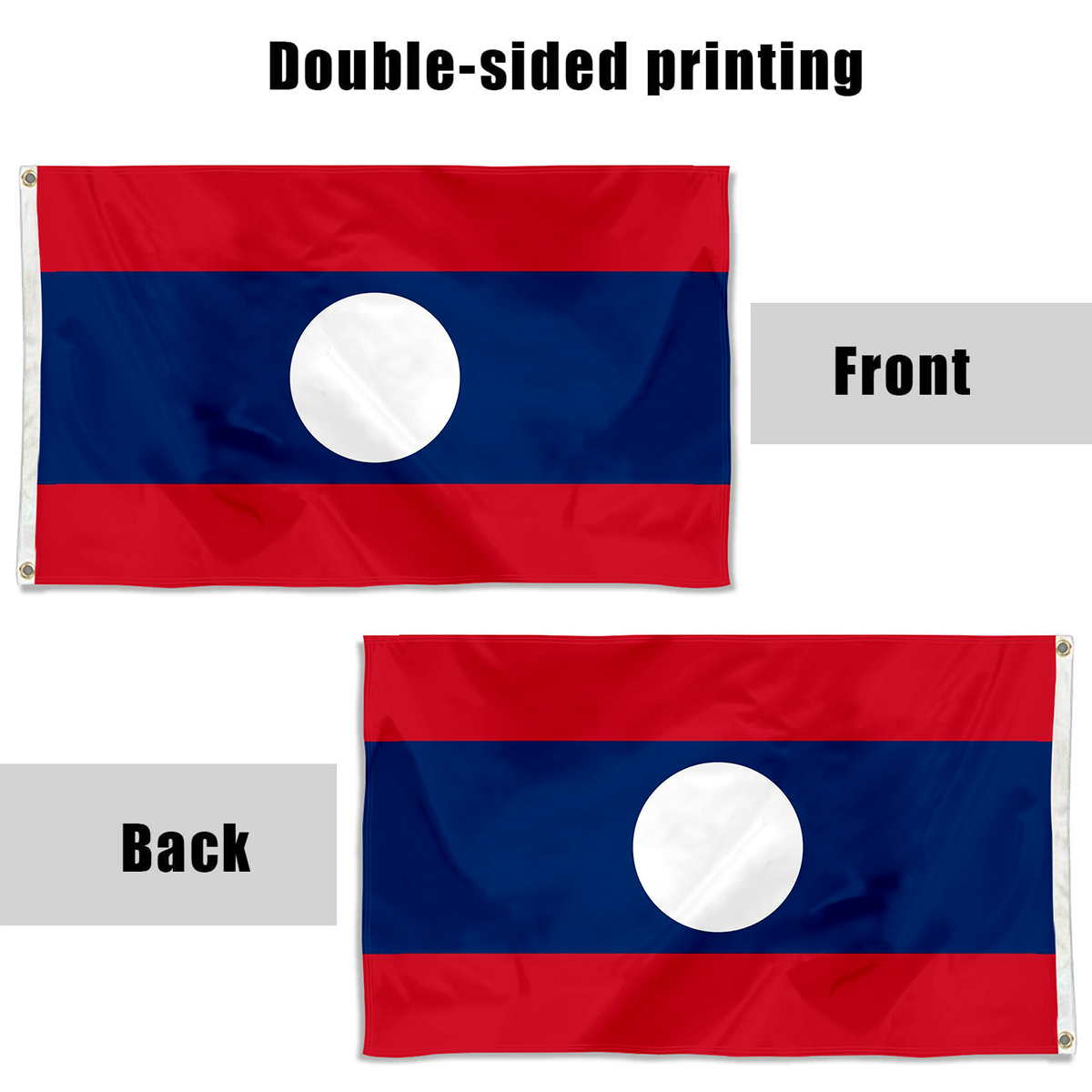 Fyon Lao People s Democratic Republic Flag Indoor and outdoor banner