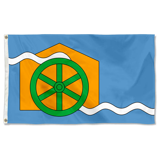Fyon Cromford village The village of Cromford in Derbyshire Flag Indoor and outdoor banner