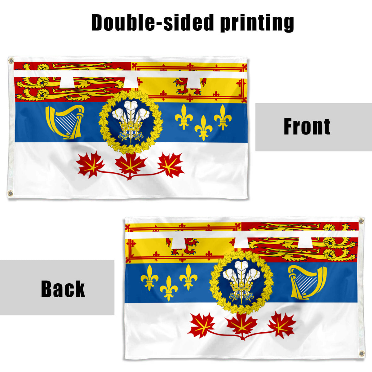 Fyon Personal Flag of the Prince of Wales for use in Canada flag Indoor and outdoor banner