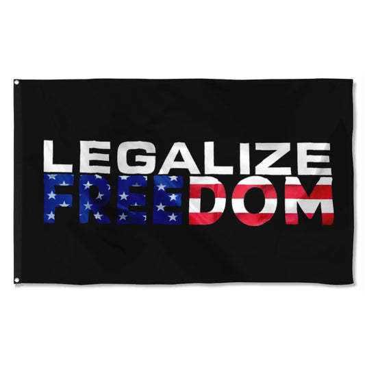 Fyon Legalize Freedom Flag Indoor and Outdoor Banner
