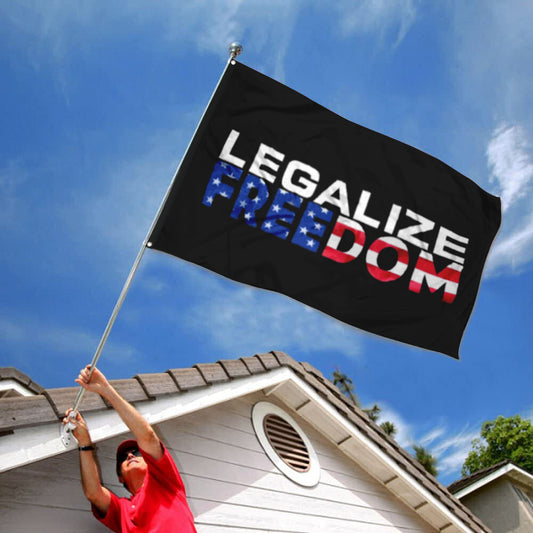 Fyon Legalize Freedom Flag Indoor and Outdoor Banner
