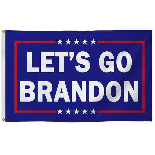 Fyon Let‘s Go Brandon Flag Blue Indoor and outdoor banner