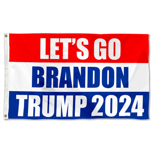 Fyon Let's Go Brandon Trump 2024 Flag  Indoor and Outdoor Banner