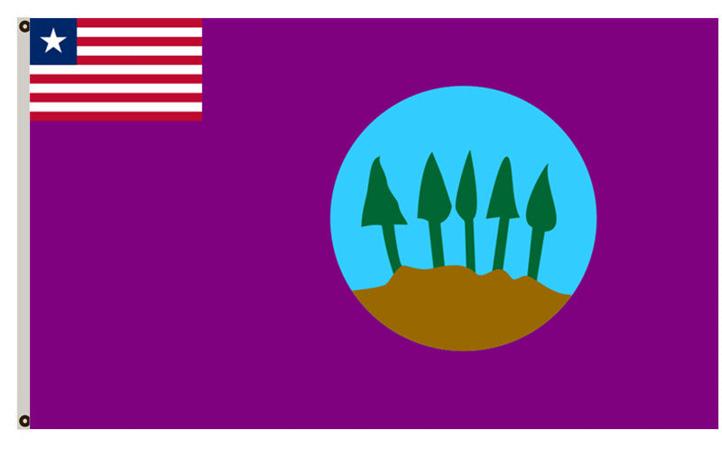 Fyon Liberian banner Bomi County flag