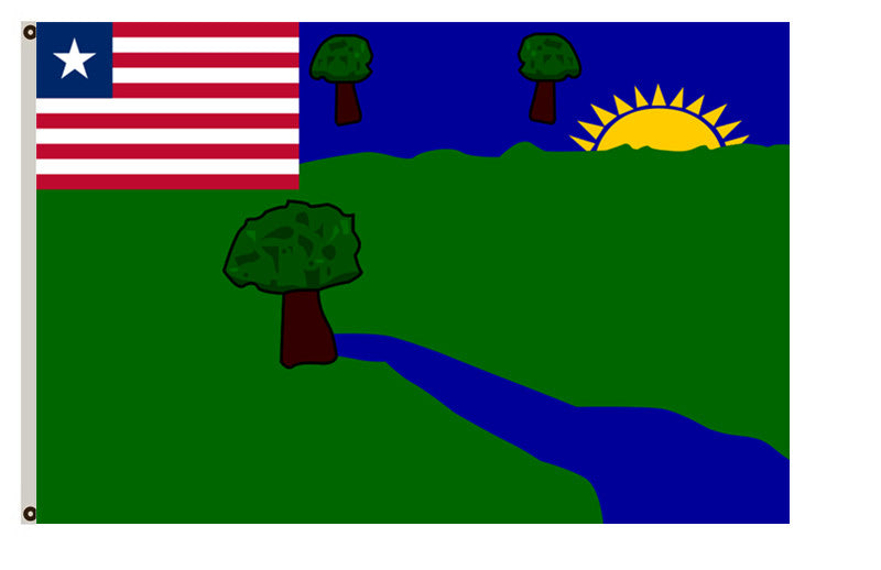 Fyon Liberian banner River Gee County flag