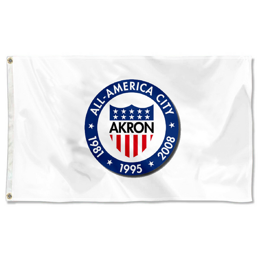 Fyon Logo of Akron, Ohio Flag banner