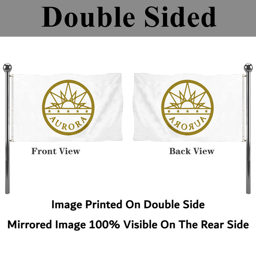 Fyon Logo of Aurora, Colorado flag  Banner