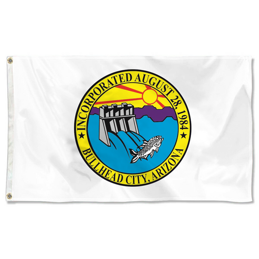 Fyon Logo of Bullhead City, Arizona Flag Banner