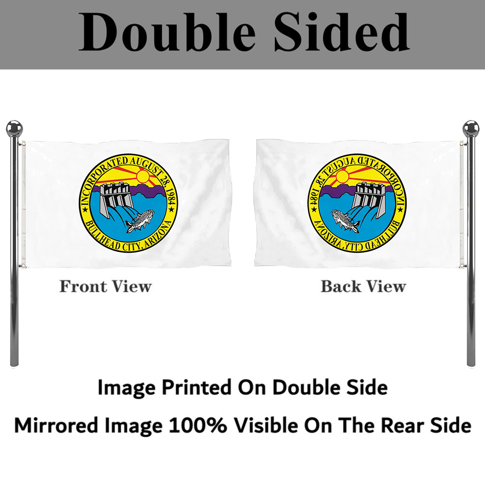 Fyon Logo of Bullhead City, Arizona Flag Banner