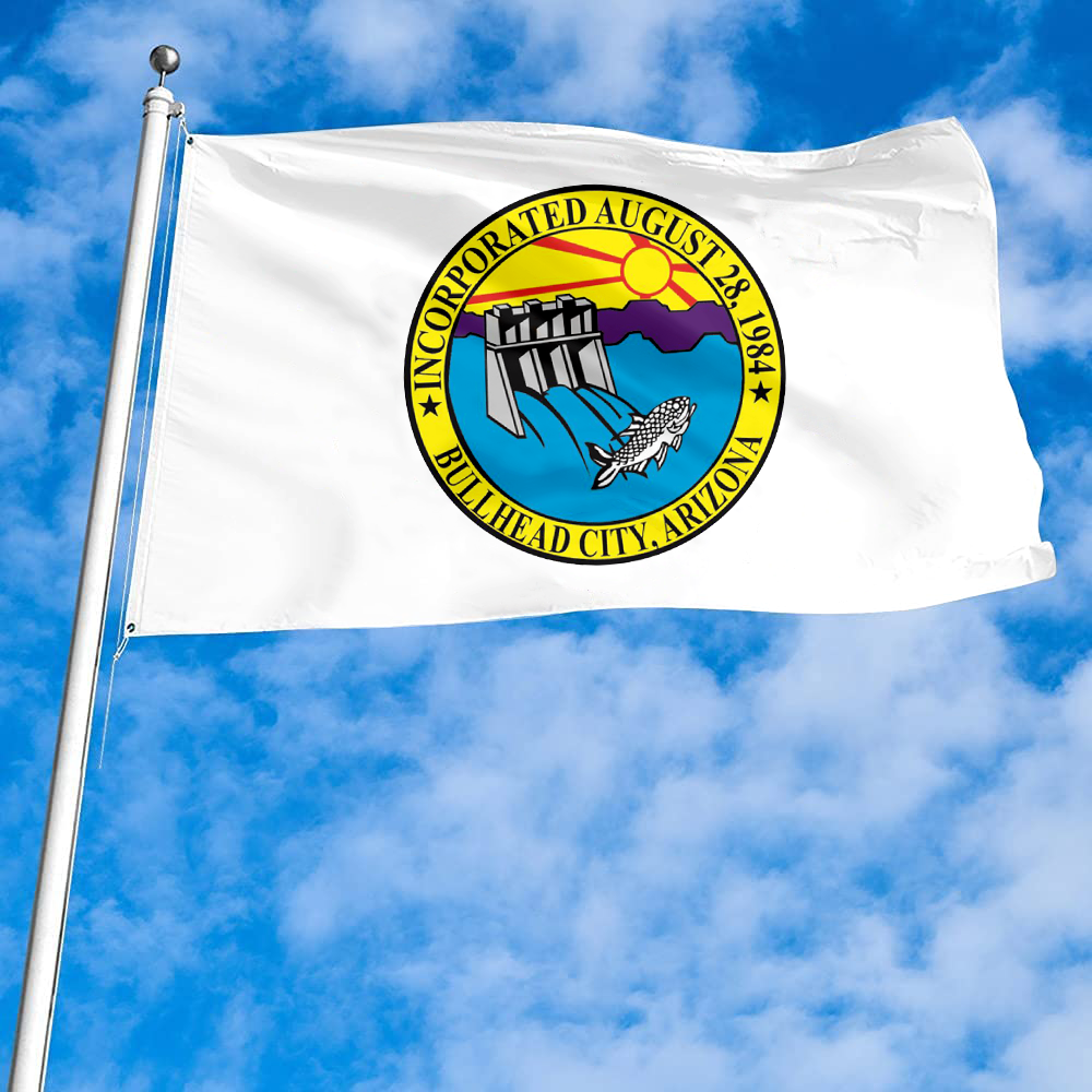 Fyon Logo of Bullhead City, Arizona Flag Banner