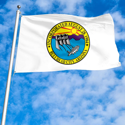 Fyon Logo of Bullhead City, Arizona Flag Banner