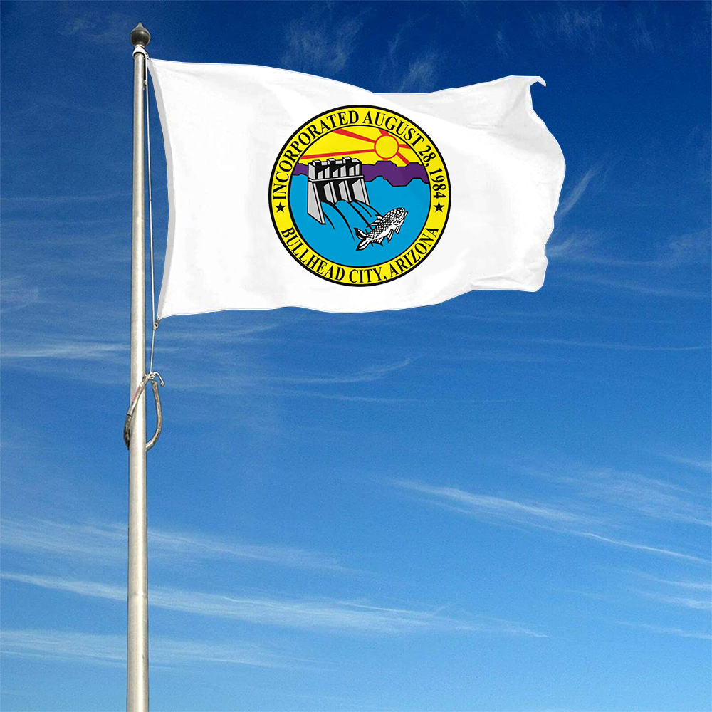 Fyon Logo of Bullhead City, Arizona Flag Banner