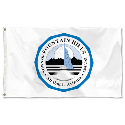 Fyon Logo of Fountain Hillsaz, Arizona Flag Banner