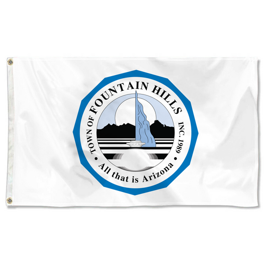 Fyon Logo of Fountain Hillsaz, Arizona Flag Banner