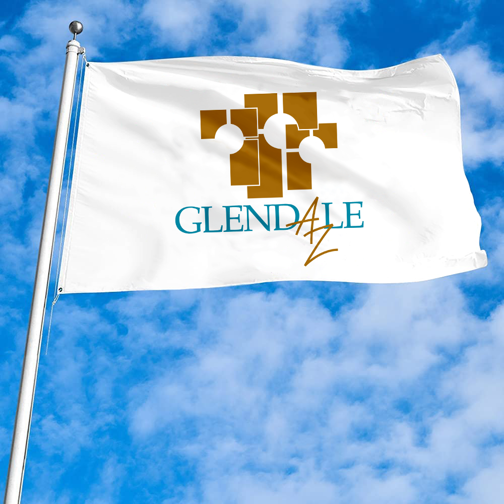 Fyon Logo of Glendale Flag Banner