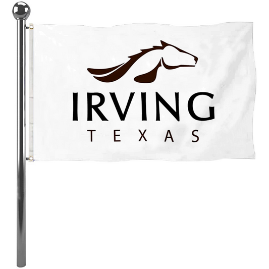Fyon Logo of Irving, Texas flag banner