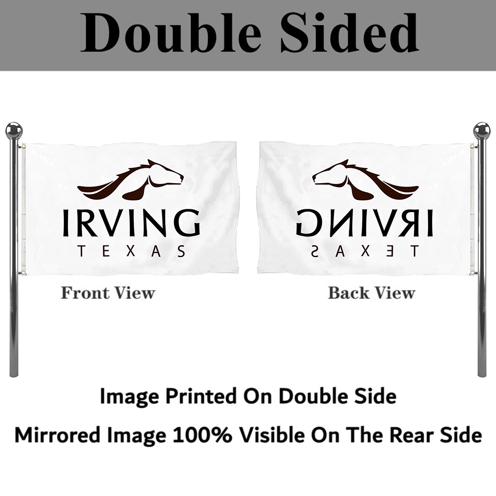 Fyon Logo of Irving, Texas flag banner