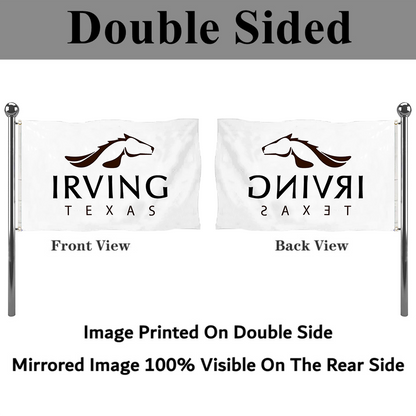 Fyon Logo of Irving, Texas flag banner