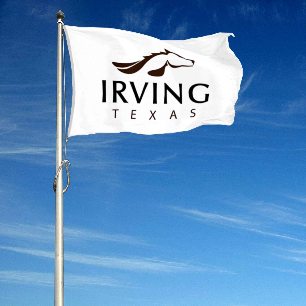 Fyon Logo of Irving, Texas flag banner