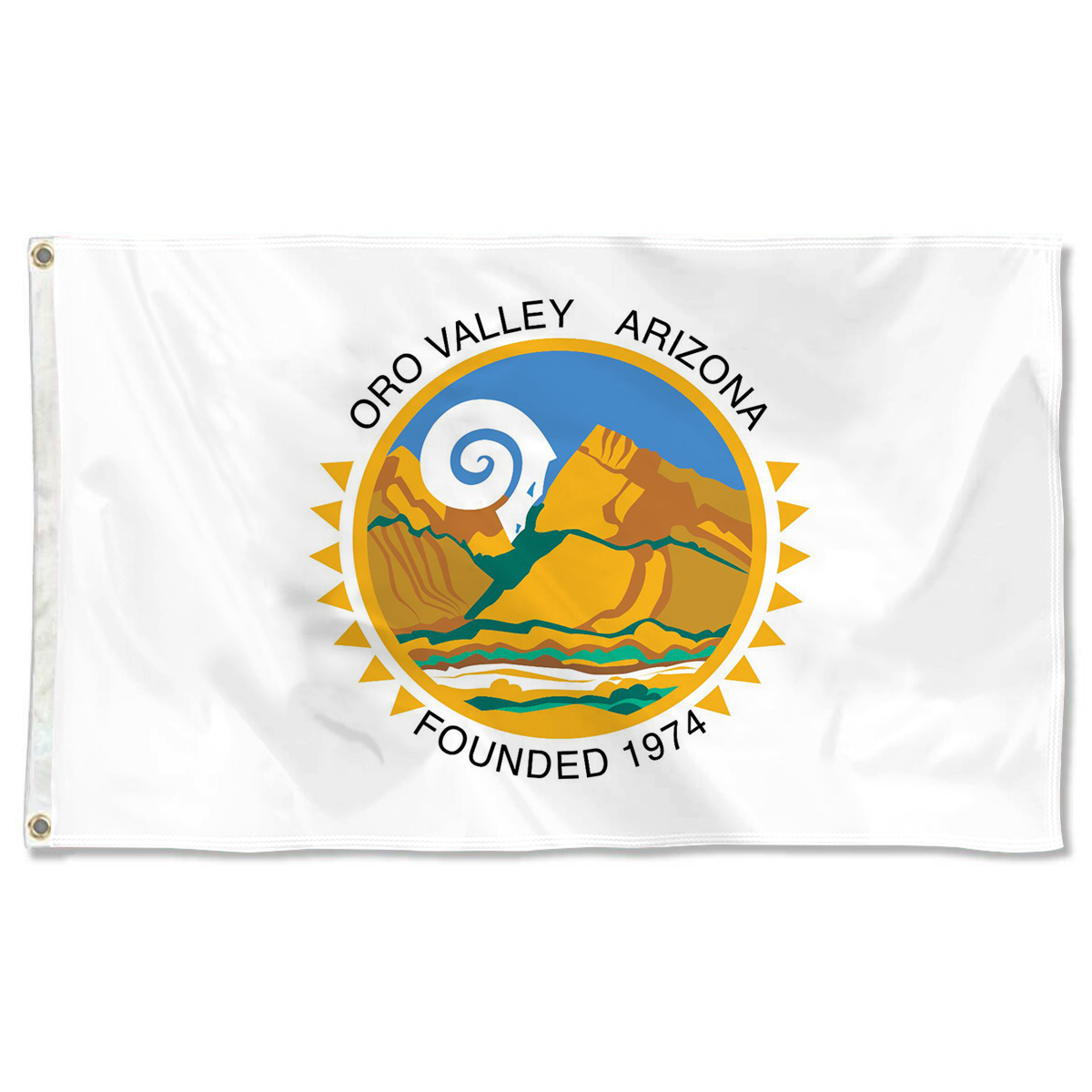 Fyon Logo of Oro Valley Flag Banner