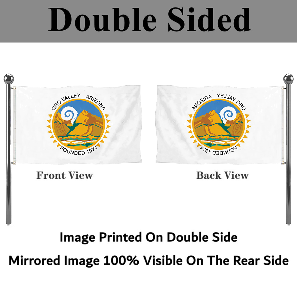 Fyon Logo of Oro Valley Flag Banner
